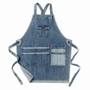 Wholesale Barber Leather <b>Aprons</b> for Men Women Hair Stylist Salon <b>Apron</b> with Multiple Leather Pockets - Product Image 1
