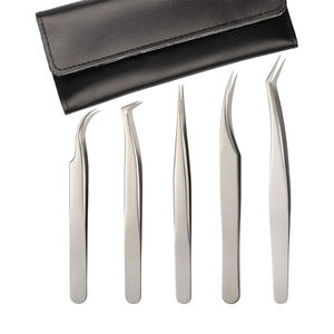 DANTRIC IMPLANTS HD-53 Pince à cils personnalisée en acier inoxydable de haute qualité, pointe fine et lisse, 10 mm, article tendance - Product Image 1
