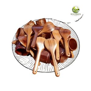 Custom Handmade <b>Red</b> Wood Spoon Set Wooden Tableware <b>Kitchen</b> <b>Accessories</b> Eco Friendly Factory Direct Wholesale Price - Product Image 5