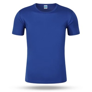 T-shirt décontracté pour homme en coton 100% à séchage rapide, prix bas, uni, sans motif, personnalisable avec logo imprimé - Product Image 3