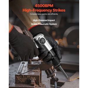 Martello Pneumatico Leggero e Compatto 4500BPM con Corsa da 1,57 Pollici e 4 Scalpelli per Foratura - Product Image 2