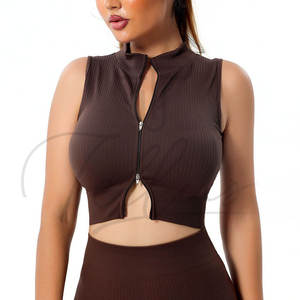 Ensemble 2 pièces de vêtements de sport pour femmes grandes tailles, respirant, éco-responsable, à séchage rapide, anti-humidité, taille élastique - Product Image 4