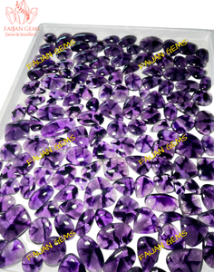 Venta al por mayor AAA + Calidad Rubí Zoisita Cabinas lisas Cristal de cuarzo natural Fabricación de joyas certificadas por terceros Lote de piedras preciosas sueltas - Product Image 5