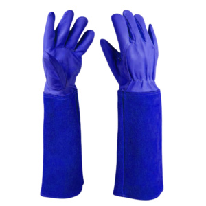 Anti-Static TIG Welding Safety Gloves CE Certified Cowhide Grain & Split Leather <b>Fire</b>-Resistant Safety Cuff Hand Gloves - Product Image 6