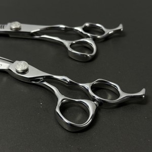 Ergonomic Barber Hair Cutting <b>Scissors</b> Professional Salon Stainless Steel Shears for Smooth Precision Trimming - Product Image 4