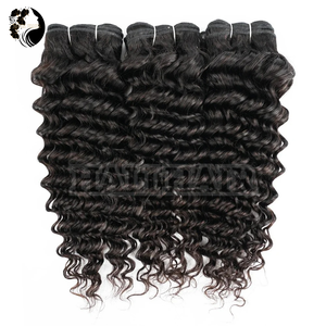 Extensiones de cabello Remy de onda profunda de trama de alta calidad de 100g, todos los colores teñidos, cabello Hali vietnamita, máquina de trama doble, extremos dibujados dobles - Product Image 4