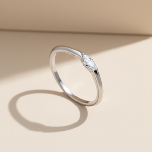 แหวนเงินแท้ 925 ประดับมอสซาไนต์รูปไข่ ดีไซน์หรูหรา สำหรับผู้หญิง ลดราคาพิเศษ - Product Image 4