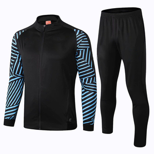 Nouvel ensemble de survêtement pour homme, design géométrique blanc et rouge, manches longues, fermeture éclair sur le devant, sportif, léger, en polyester, pour le printemps - Product Image 5