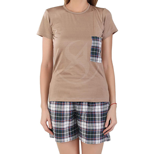 Best Selling Women Solid Embroidered <b>Twin</b> <b>Set</b> Soft Breathable Cotton Fabric T-shirt and Shorts <b>Set</b> for Summer Casual Daily Wear - Product Image 4