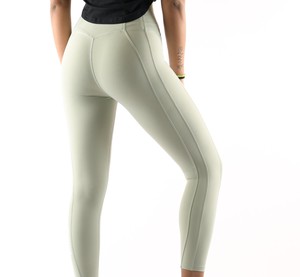 Leggings décontractés taille haute sans couture respirants pour femmes grandes tailles avec cordon de serrage, en Spandex et Polyester, couleur unie, pour fitness et yoga - Product Image 6