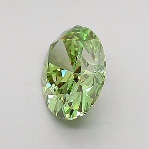 Diamant de laboratoire ovale taille brillant 1 carat, vert vif fantaisie, pureté VVS2, avec certificat IGI, couleur D-F, pureté VVS-VS, personnalisable - Product Image 2
