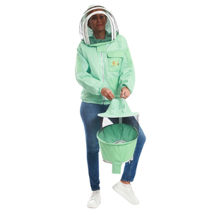 Traje de Apicultura de Doble Capa con Malla Ventilada de 3 Niveles, Velo Protector y Velo Redondo, Puños Elásticos, Múltiples Bolsillos - Product Image 2