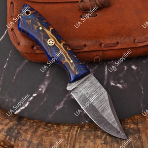 มีดเดอร์มาซัสสตีลขนาด 8 นิ้ว ปลายแหลมคม คุณภาพสูง 58 HRC สำหรับตัดกระดูกสัตว์ ใช้สำหรับตั้งแคมป์และกิจกรรมกลางแจ้ง ด้ามจับทรงกรวยสน ทำด้วยมือ EDC อเนกประสงค์ - Product Image 2