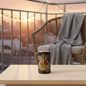 Vela de Cera de Soja Natural Orgánica Ecológica Hecha a Mano con Diseño Paisley, Aroma Personalizado, Decoración para el Hogar de Pascua y Navidad - Product Image 1