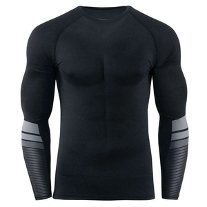 Nouveau Rashguard BJJ imprimé pour hommes en Spandex/Polyester, respirant, anti-rétrécissement, léger, séchage rapide, vêtement de compression personnalisé - Product Image 3
