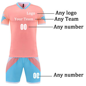 Conjunto de Uniforme de Fútbol Profesional Transpirable para Hombre, Jersey de Entrenamiento Ligero que Absorbe la Humedad con Pantalones Cortos Deportivos a Juego - Product Image 5