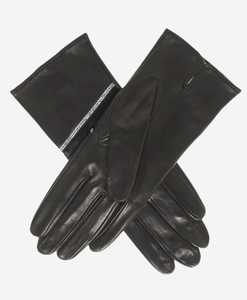Leather <b>Touchscreen</b> <b>Gloves</b> Wrist Length Breathable Plain Style Thermal Warmth Casual Winter Use Unlined Black - Product Image 1
