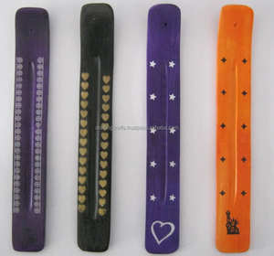 Soporte de incienso de madera hecho a mano de India religiosa Agarbatti Stick Holder con tapón de anís estrellado para venta a granel - Product Image 5