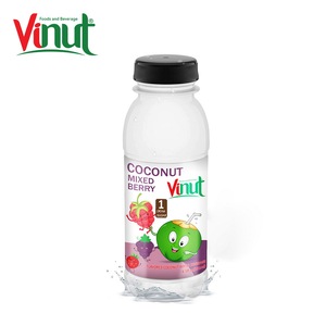 Agua de coco, bayas mixtas, OEM, ODM, fabricante de etiqueta privada, formulación personalizada de fábrica de Vietnam, lata de aluminio de 250ml, 24 latas de cartón - Product Image 1