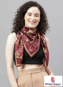 Foulards carrés légers de qualité supérieure Impression numérique personnalisée Tissu doux Accessoires de mode élégants Parfait pour les commandes en gros - Product Image 2