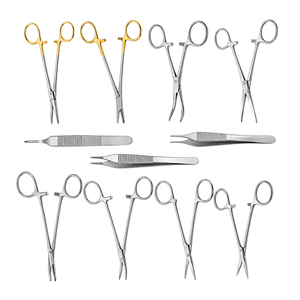 Kit d'instruments chirurgicaux d'urologie en acier inoxydable de 11 pièces pour vasectomie manuelle et méthotomie, pour interventions chirurgicales ORL - Product Image 2