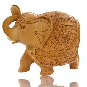 Artisan Hand-Carved Jodhpur Wood <b>Elephant</b> Handle - Wholesale B2B Pricing - Product Image 6