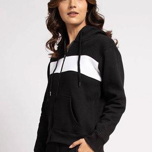 Sweat à capuche décontracté pour femme, style streetwear, épaules tombantes, couleur unie, sport, nouveau design, épaissi - Product Image 3