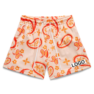 Pantalones Cortos de Baloncesto para Hombre, de Lona, de Secado Rápido, de Cintura Alta, de 5 Pulgadas, Personalizados, con Sublimación de Bandana, Venta al por Mayor, de Fabricante, Color Liso, para Verano - Product Image 2