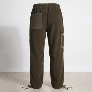 Pantalones Cargo Casuales para Hombre, 99% Algodón, 1% Elastano, Cierre con Cordón Ajustable, Ecológicos, Cintura Personalizable, Marca Privada Disponible - Product Image 2