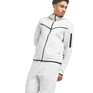 Ensemble de survêtements pour hommes avec logo personnalisé, vêtements de sport, survêtements à manches longues en molleton technique respirant, vente en gros - Product Image 3