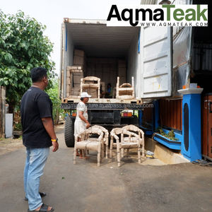 arm <b>chair</b> teak <b>wood</b> dining outdoor area made in indonesia - Product Image 6