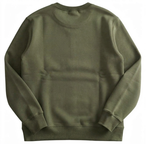 Sudadera de Felpa para Hombre, Cuello Redondo, Algodón Grueso, Color Verde Oliva, Estilo Casual, Deportiva, Manga Larga - Product Image 2