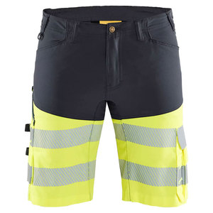 Shorts de travail haute visibilité, multi-poches, en coton, réfléchissants, pour la construction - Product Image 4