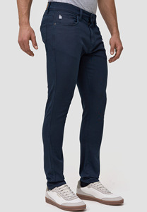 Jean en denim bleu ciel délavé à l'acide, coupe droite, effet usé, grande taille, respirant, avec logo personnalisé brodé et imprimé vintage pour homme - Product Image 3