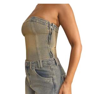 Nouveau Jean en Denim Délavé Vintage Taille Haute Coupe Droite Ample pour Femme, Style Urbain, Vente en Gros Personnalisée OEM ODM - Product Image 4