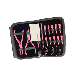 Kit Profesional de Herramientas para Extensiones de Cabello de Acero Inoxidable, Duradero y Reutilizable, Juego de Herramientas con Microperlas, Alicates para Abrir y Cerrar, Herramienta para Tirar de la Cinta - Product Image 2