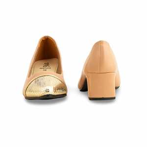 Beige WN7478 Court Chaussures Plates Confortables pour Femme - Product Image 2