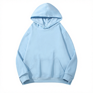 Sweat-shirt à capuche unisexe surdimensionné en molleton doux, mélange de coton, manches longues, décontracté, avec poche kangourou - Product Image 3