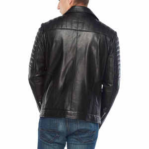 Latest Fashionable Regular Fit Genuine Leather Fashion <b>Jacket</b> For Men Custom Logo Plus Size Men's Motorcycle <b>Racing</b> <b>Jackets</b> - Product Image 2