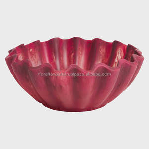 Bols à mélanger pour salade et fruits en résine de table de cuisine faits à la main couleur personnalisée vaisselle maison restaurant-nouveau design bol de service maison - Product Image 1