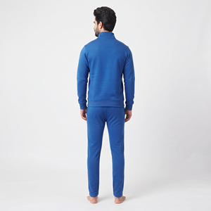 Vêtements de sport de haute qualité, ensembles de survêtements unis en molleton de coton pour hommes, veste et pantalon de jogging pour l'entraînement - Product Image 6