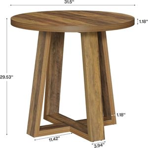 Tavolino Rotondo per Ufficio e Soggiorno, Adatto per Conferenze e Cene - Product Image 6