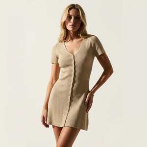 Green Chiffon Anti-Wrinkle Floral A-Line Midi <b>Dress</b> Hooded Neck Sleeveless <b>Loose</b> Fit Casual <b>Summer</b> Breathable Woven Natural High - Product Image 2