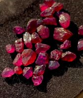 Pierres de rubis rouges naturels de Madagascar, brutes, taille brillant ronde, 0,89-2,95 carats, certifiées pour la fabrication de bijoux