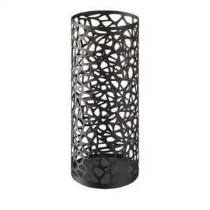 Porte-parapluie cylindrique en bambou et rotin naturel fait main, panier de rangement ouvert pour bâtons et cannes d'entrée, vente en gros - Product Image 2