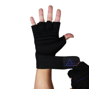 Guantes Deportivos Transpirables de Medio Dedo para Entrenamiento, Color Negro, para Levantamiento de Pesas, Ejercicio, Gimnasio, con Muñequera Ajustable - Product Image 4