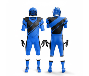 Tenue d'équipe de football américain personnalisée – Maillot et pantalon |   Ensemble de football avec maillot et pantalon |   Vêtements de sport en polyester respirant - Product Image 6