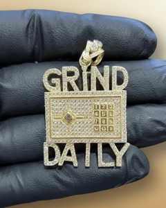 Colgante Personalizado con Letra Inicial, Estilo Hip Hop, con Moissanita VVS, Plata 925, Collar con Incrustaciones de Diamantes para Hombre - Product Image 5