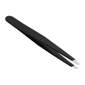 Pinzas de punta de fibra Juego de herramientas de cejas de volumen Pinzas de extensión de pestañas de alta calidad Pinzas de pestañas de etiqueta privada con logotipo - Product Image 1