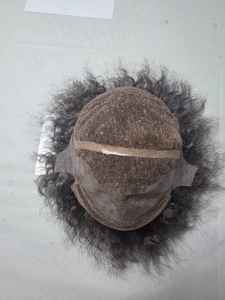 Perruque complète en cheveux humains bruts 100% naturels avec cheveux indiens bouclés Remy - Product Image 4